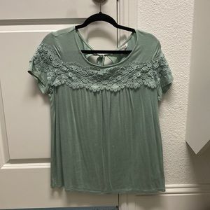 Downeast lace detail top